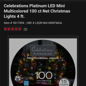 NEW- Professional grade platinum LED net lights